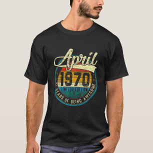 Distressed Vintage April 1970 51St Birthday Gift 5 T-Shirt