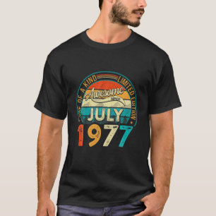 Distressed Vintage Awesome Since July 1977 44 Year T-Shirt