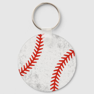 Distressed Vintage Baseball Retro Athletic Style Key Ring