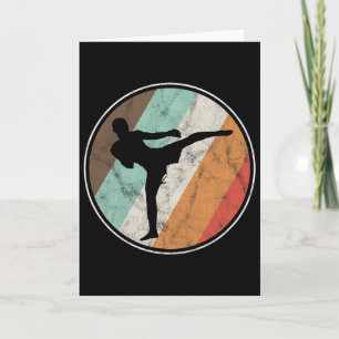 Distressed Vintage Kickboxing Muay Thai  Card