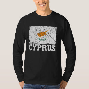 Distressed Vintage Retro Cyprus Flag Patriotic T-Shirt
