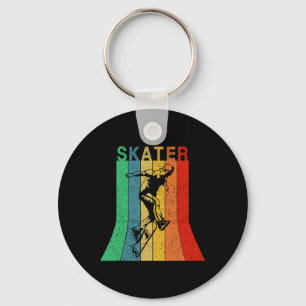 Distressed Vintage Skateboarding Apparel Skater Sk Key Ring