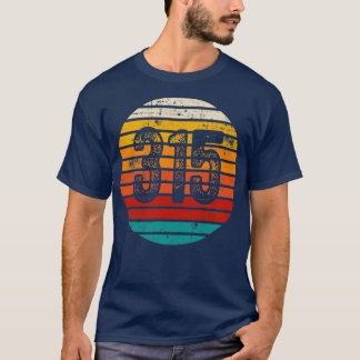 Distressed Vintage Sunset 315 Area Code T-Shirt