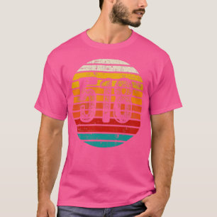 Distressed Vintage Sunset 518 Area Code T-Shirt