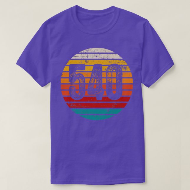 Distressed Vintage Sunset 540 Area Code T-Shirt (Design Front)