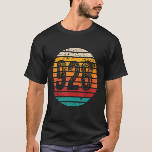 Distressed Vintage Sunset 928 Area Code T-Shirt (Front)