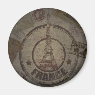 Distressed Vintage Travel Magnet
