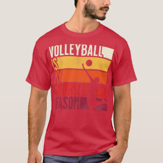 Distressed Vintage Volleyball Is My Favourite Seas T-Shirt