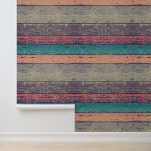 Distressed Vintage Wood Wallpaper