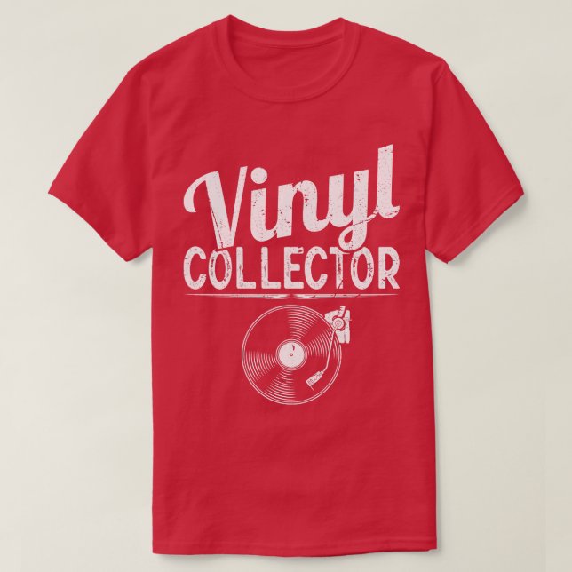 Distressed Vinyl Collector T-Shirt (Design Front)