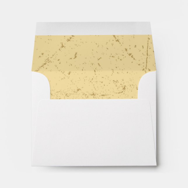 Distressed Wedding RSVP Response Card Envelope (Back (Bottom))