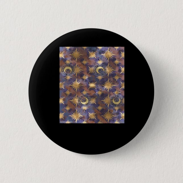 Distressed Whimsigoth Wallpaper 6 Cm Round Badge (Front)