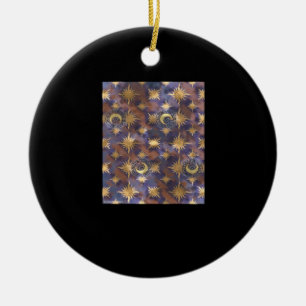 Distressed Whimsigoth Wallpaper Ceramic Tree Decoration