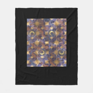Distressed Whimsigoth Wallpaper Fleece Blanket