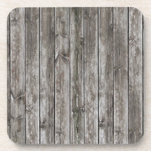 distressed wood coaster set