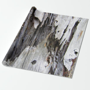 Distressed Wood Wrapping Paper