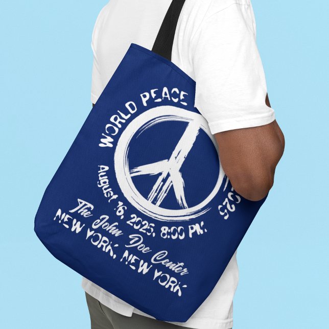 "Distressed" World Peace Fundraiser Tote (Creator Uploaded)