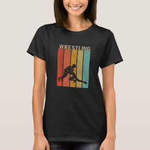 Distressed Wrestling Men Women Cute Wrestling Ret T-Shirt