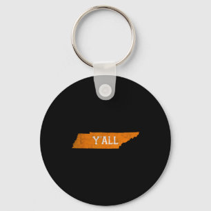 Distressed Y'all Tennessee Funny For Men Women Kid Key Ring
