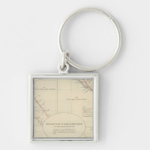 Distribution of earth movement in California Key Ring