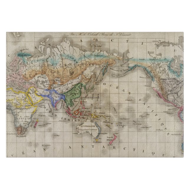 Distribution primitive du genre humain cutting board (Front)