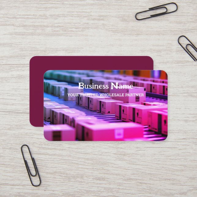 Distribution Wholesale Business Card (Front/Back In Situ)