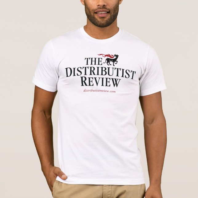 Distributist Review Logo tShirt (Front)