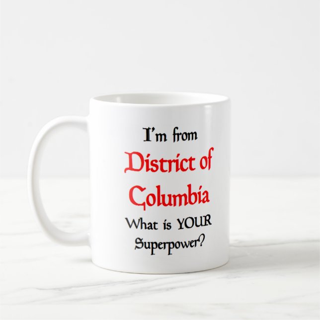 district of columbia coffee mug (Left)
