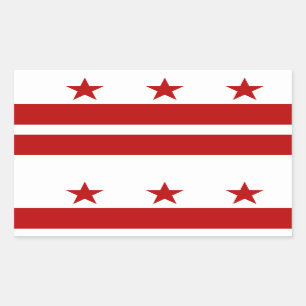 District of Columbia Flag Rectangular Sticker