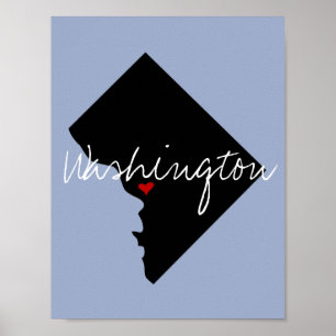 District of Columbia Town Poster