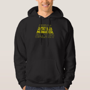 District Sales Manager Space Backside Design Hoodie