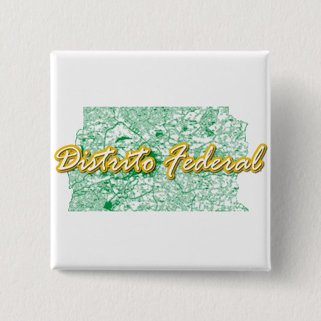 Distrito Federal 15 Cm Square Badge (Front)