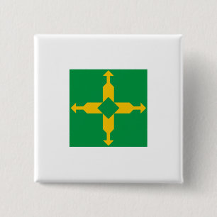 Distrito Federal, Brazil 15 Cm Square Badge
