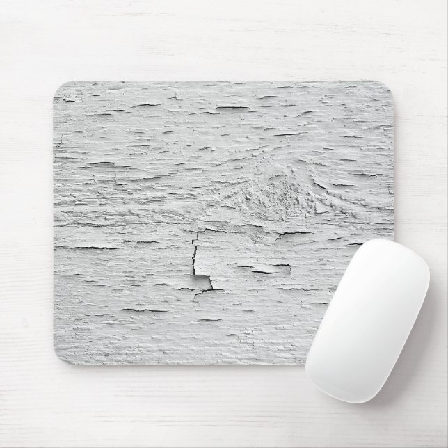 Distrssed Paint On Wood Texture Mouse Pad (With Mouse)