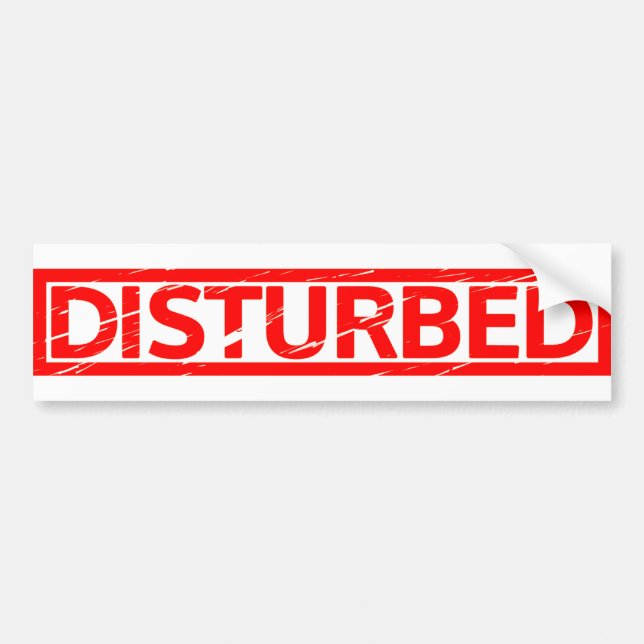 Disturbed Stamp Bumper Sticker (Front)