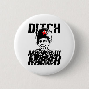 Ditch Moscow Mitch Mcconnell - Vote 2020 Resist 6 Cm Round Badge