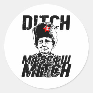 Ditch Moscow Mitch Mcconnell - Vote 2020 Resist Classic Round Sticker