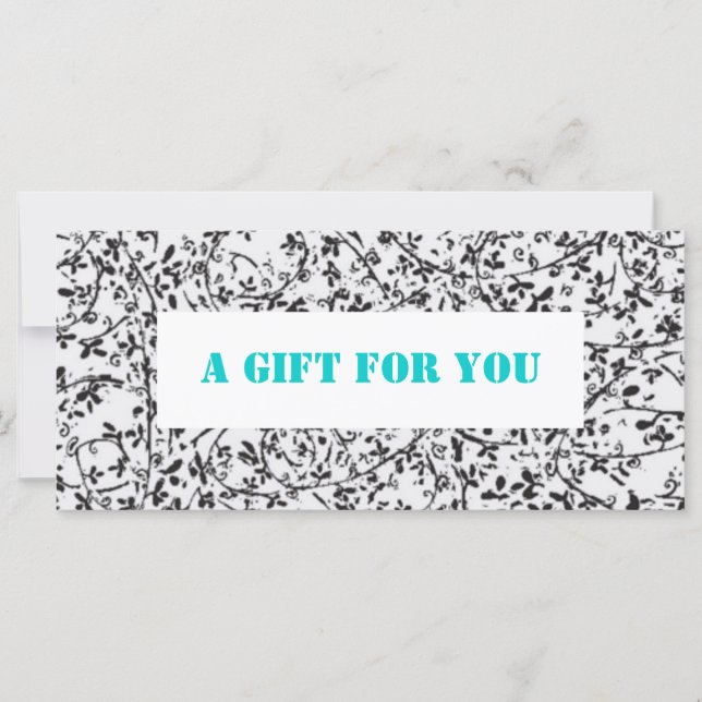 Ditsy2 gift certificate template (Front)