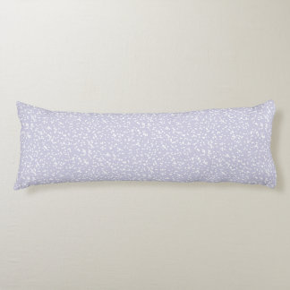 Ditsy Dots Pattern - White on Dusty Purple Body Cushion