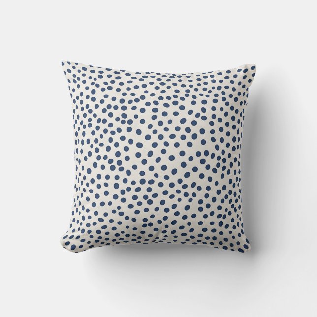 Ditsy Dots Throw Pillow (Front)