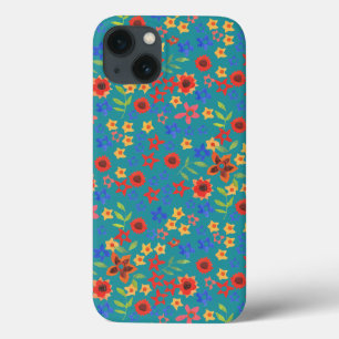 Ditsy Floral on Teal Samsung Galaxy Note 4 Case