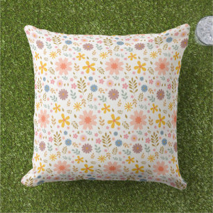 Ditsy Floral Throw Pillow