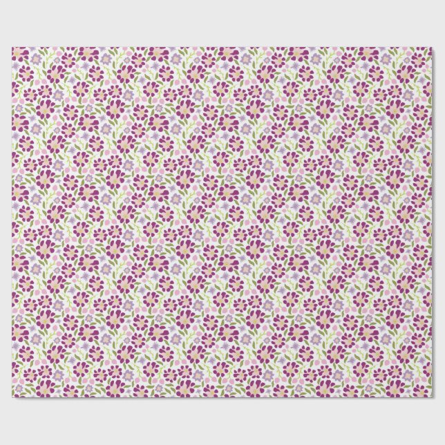 Ditsy floral  wrapping paper (Flat)