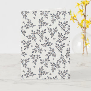 Ditsy Florals in Grey Card
