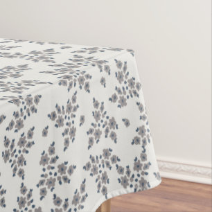 Ditsy Florals in Grey Tablecloth
