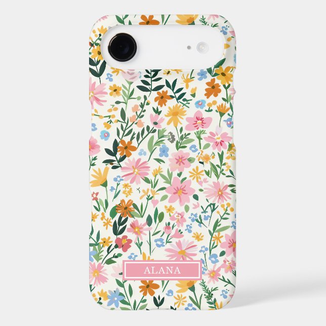 Ditsy Flower Garden Monogrammed (Back)