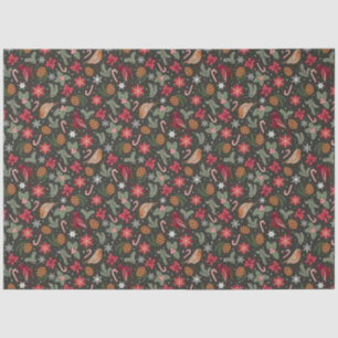 Ditsy Natural Christmas Tissue Paper
