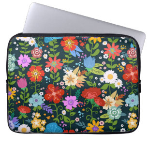 Ditsy seamless Flowers Pattern-13554 Laptop Sleeve