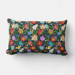 Ditsy seamless Flowers Pattern-13554 Lumbar Cushion