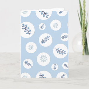 Ditsy Snowflake pattern backgrounds textures Card